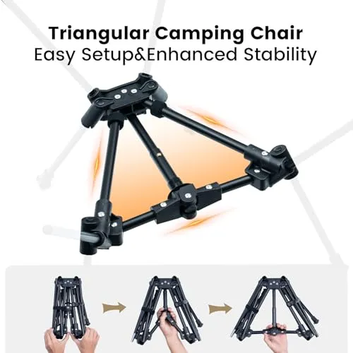 Tigerblade Camping Chair,Lightweight Folding Backpacking Hiking-330lbs