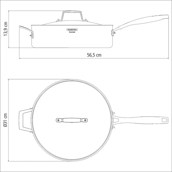 Tramontina Grano Frying Pan 5.6 Litres