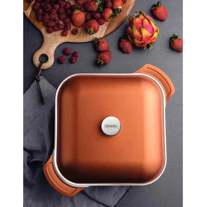 Tramontina Lyon Golden Square Pot 5.5 Litres