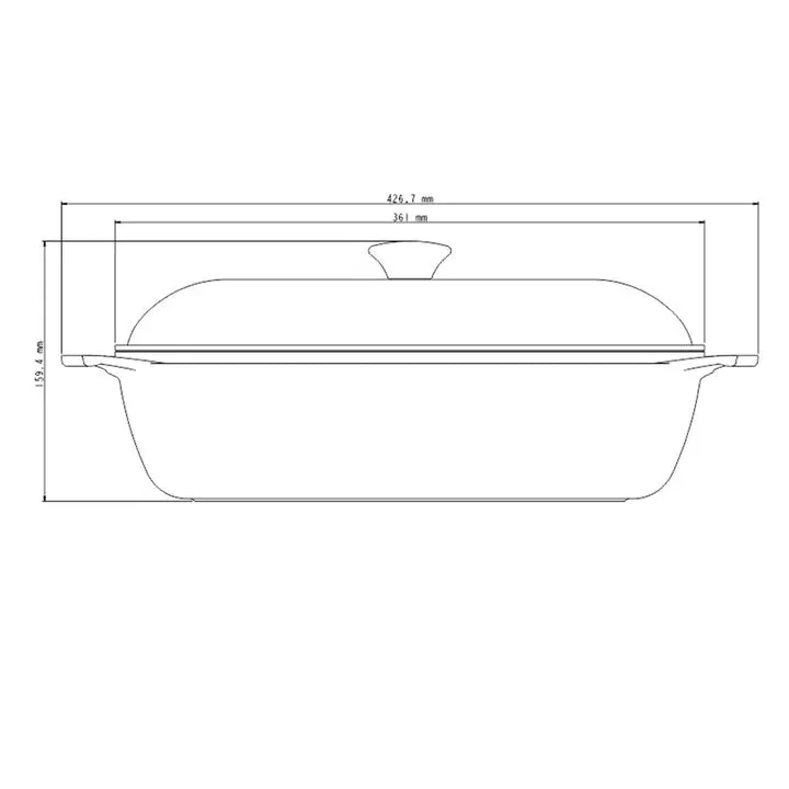 Tramontina Lyon Golden Square Pot 5.5 Litres