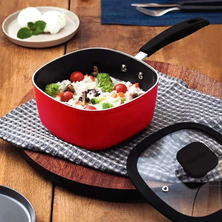 Tramontina Red Deep-Frying Pan 2.2 Litres