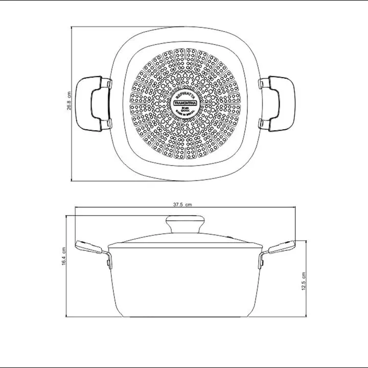 Tramontina Refinatta Golden Casserole 5.7 Litres