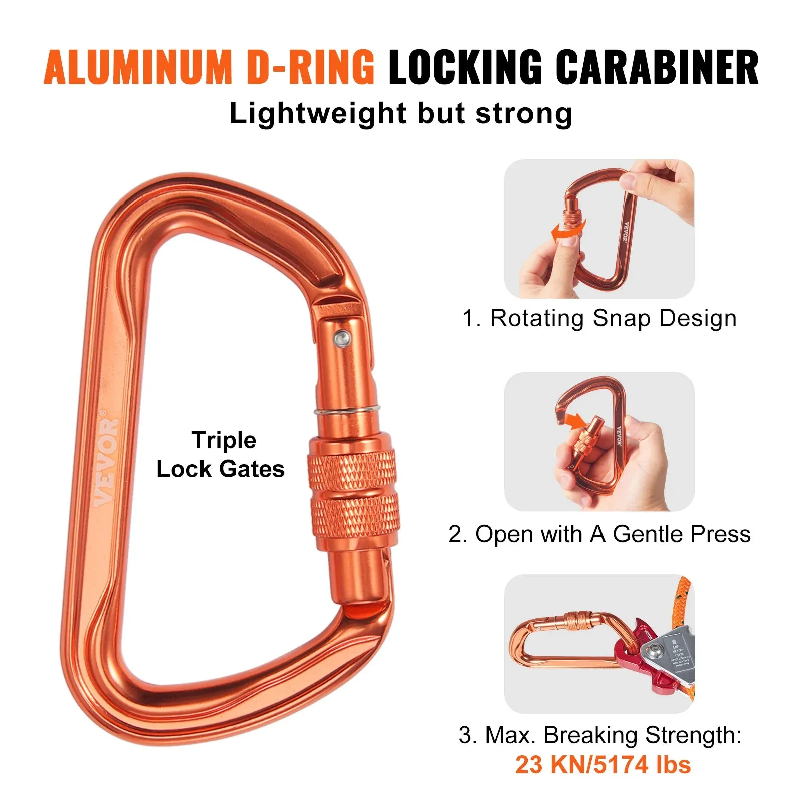 Tree Climbing Steel Core Flipline For Fall Protection