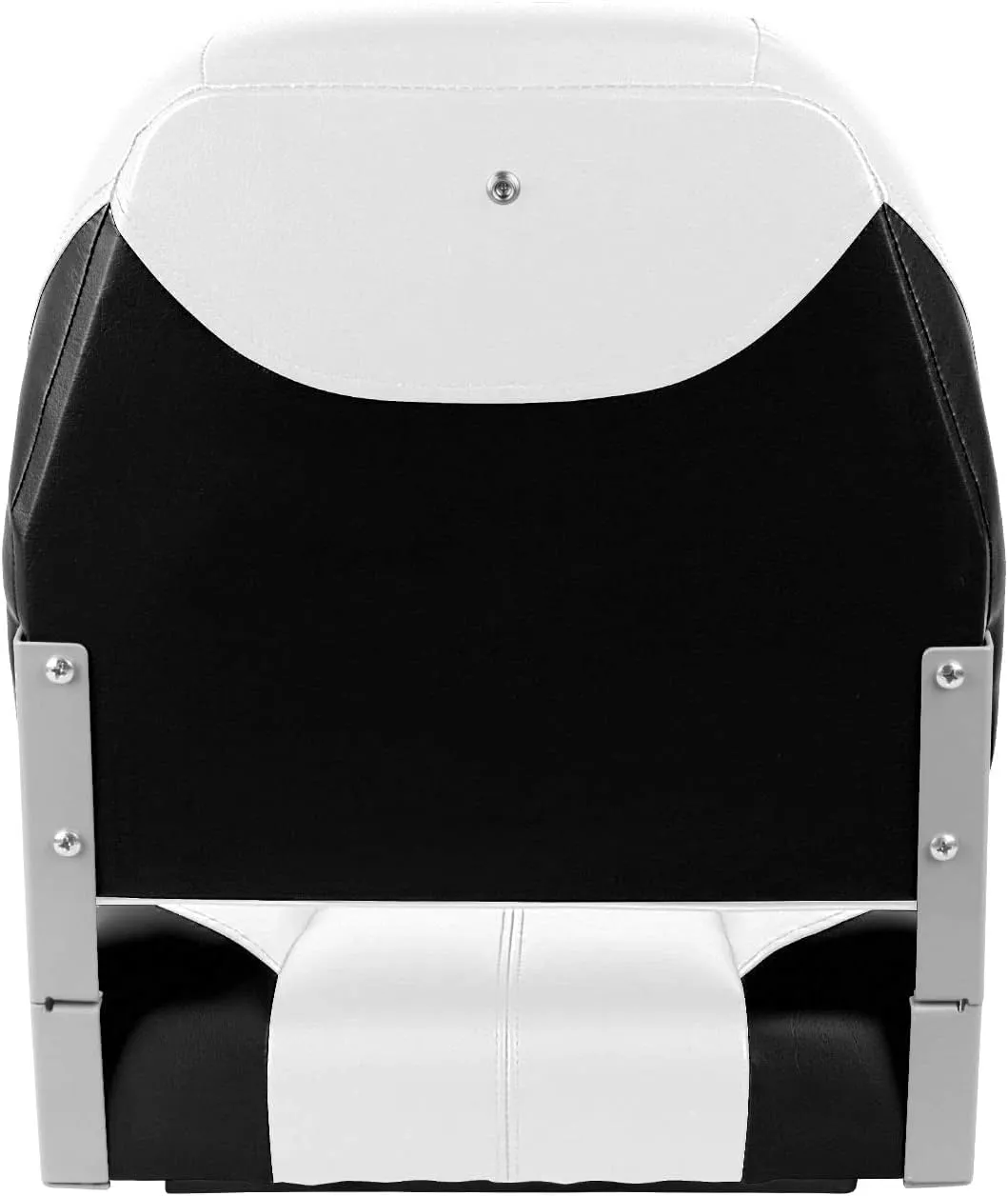 Two Tone Low Back Folding Boat Seat,White/Black