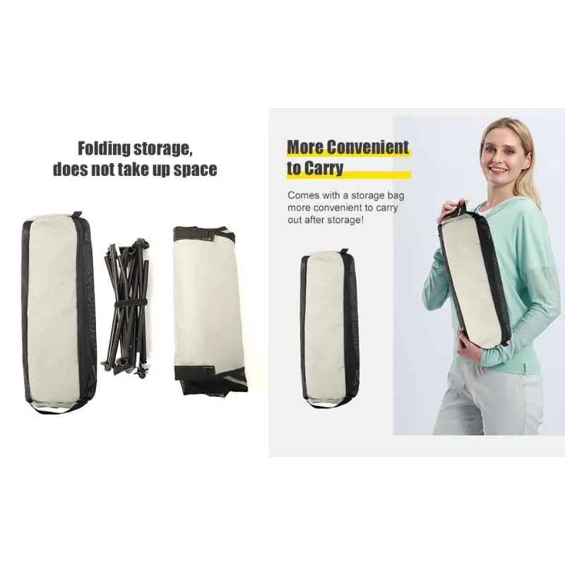 Ultralight foldable camping chair with headrest and breathable mesh