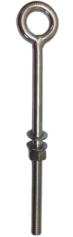 US STAINLESS Stainless Steel 316 Eye Bolt 1/2" x 10" UNC Short Thread Marine Grade