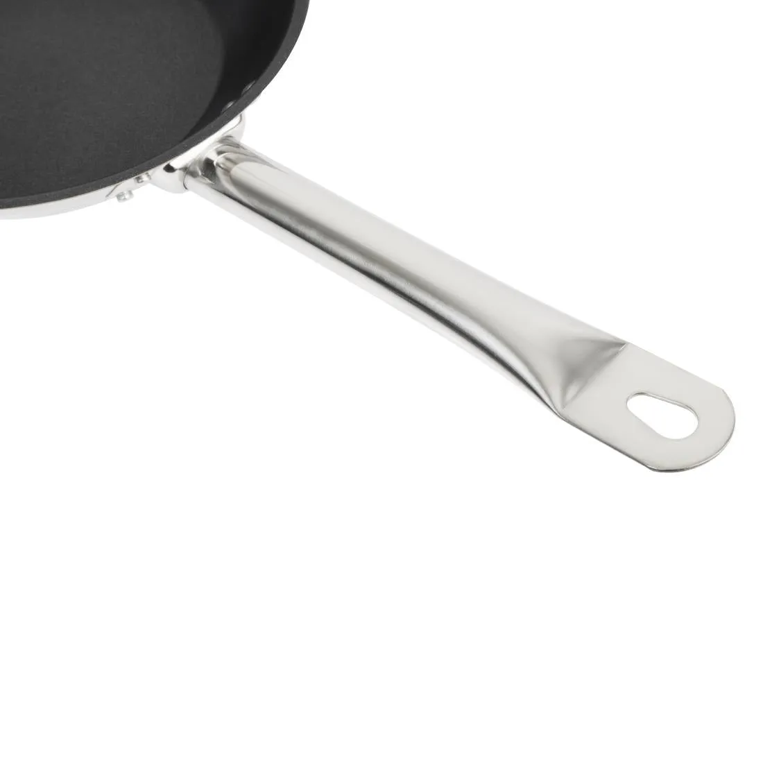 Vogue Stainless Steel Non-Stick Teflon Platinum Plus Frying Pan 20cm