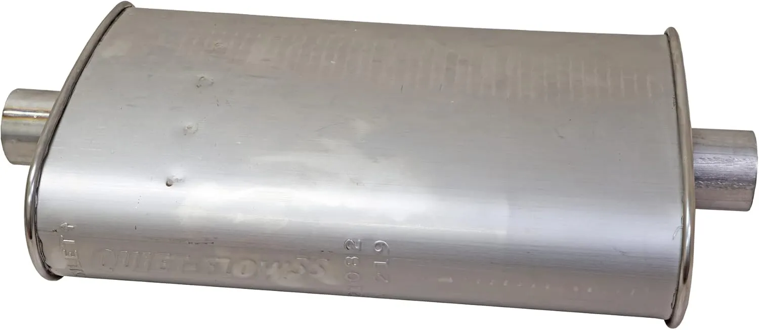 Walker Exhaust Quiet-Flow Stainless Steel 21082 Direct Fit Exhaust Muffler 2" Inlet (Inside) 2" Outlet (Inside)