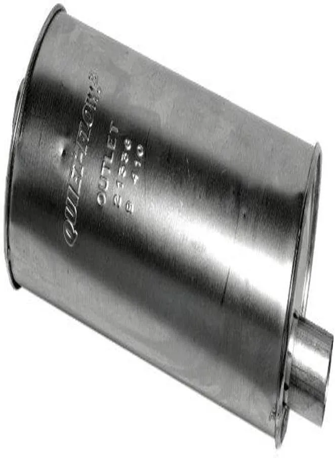 Walker Quiet-Flow SS 21336 Direct Fit Exhaust Muffler 2.5" Inlet (ID) 2.5" Outlet (ID) for Jeep Wrangler