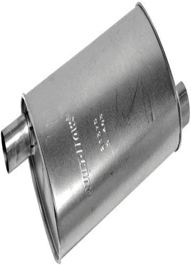 Walker Quiet-Flow SS 21375 Direct Fit Exhaust Muffler 2.5" Inlet (ID) 2.5" Outlet (OD) for Chrysler 300M