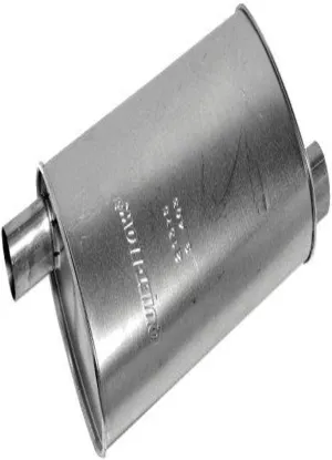Walker Quiet-Flow SS 21375 Direct Fit Exhaust Muffler 2.5" Inlet (ID) 2.5" Outlet (OD) for Chrysler 300M