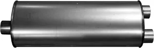 Walker Quiet-Flow SS 21400 Direct Fit Exhaust Muffler 2.5" Inlet (ID) 2.5" Outlet (OD) for Chevrolet K2500