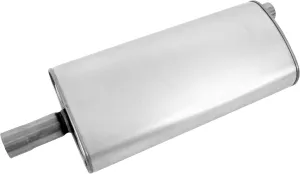 Walker Quiet-Flow SS 21607 Direct Fit Exhaust Muffler 2.5" Inlet (ID) 2.25" Outlet (ID) for Jeep Liberty