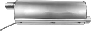 Walker Quiet-Flow SS 22034 Direct Fit Exhaust Muffler 3" Inlet (ID) 3" Outlet (ID) for Ford F-250 Super Duty
