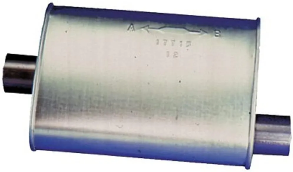 Walker Quiet-Flow SS 22397 Direct Fit Exhaust Muffler 2.25" Inlet (ID) 2.25" Outlet (OD) for Chevrolet Corvette