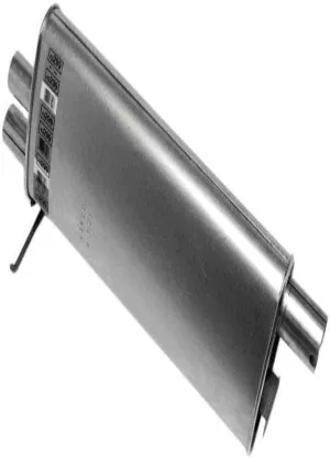 Walker Quiet-Flow SS 43299 Direct Fit Exhaust Muffler Assembly 2.5" Inlet (ID) 2" Outlet (ID) for Ford F-250 HD
