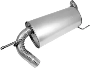 Walker Quiet-Flow SS 50070 Direct Fit Exhaust Muffler Assembly 2.5" Inlet (OD) 2.5" Outlet (OD) for Hummer H3