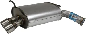 Walker Quiet-Flow SS 53646 Direct Fit Exhaust Muffler Assembly 2.75" Inlet (OD) 2.75" Outlet (OD) for INFINITI G35