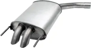 Walker Quiet-Flow SS 53771 Direct Fit Exhaust Muffler Assembly 2.25" Inlet (ID) 2" Outlet (OD) for Saab 9-3