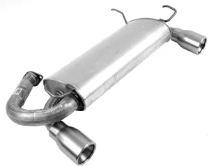Walker Quiet-Flow SS 54647 Direct Fit Exhaust Muffler Assembly 2.5" Inlet (ID) 4" Outlet (OD) for Nissan 350Z