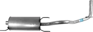 Walker Quiet-Flow SS 56273 Direct Fit Exhaust Muffler Assembly 2.25" Inlet (ID) 2.5" Outlet (ID) 2.5" Outlet (OD) for Toyota Tacoma