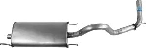 Walker Quiet-Flow SS 56277 Direct Fit Exhaust Muffler Assembly 2.25" Inlet (ID) 2.5" Outlet (OD) for Toyota Tacoma