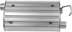 Walker SoundFX 18971 Direct Fit Exhaust Muffler 2" Inlet (ID) 2" Outlet (ID) for Ford F-250 Super Duty