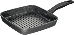 Warimex Stoneline 7515 Square Frying Pan Aluminium 26 x 26 cm with Non-Stick Coating Suitable for Induction Cookers