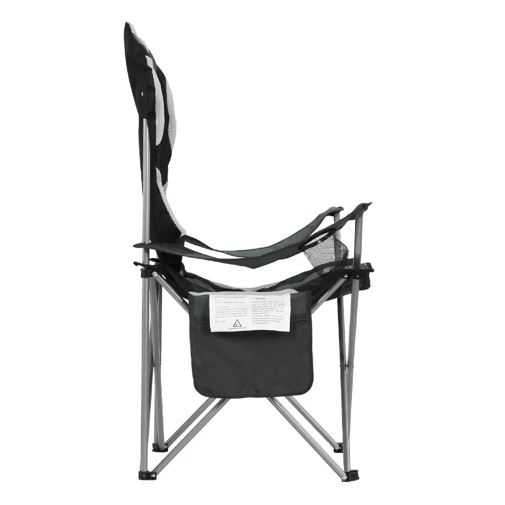 Weisshorn 2X Portable Folding Camping Chairs with Armrests