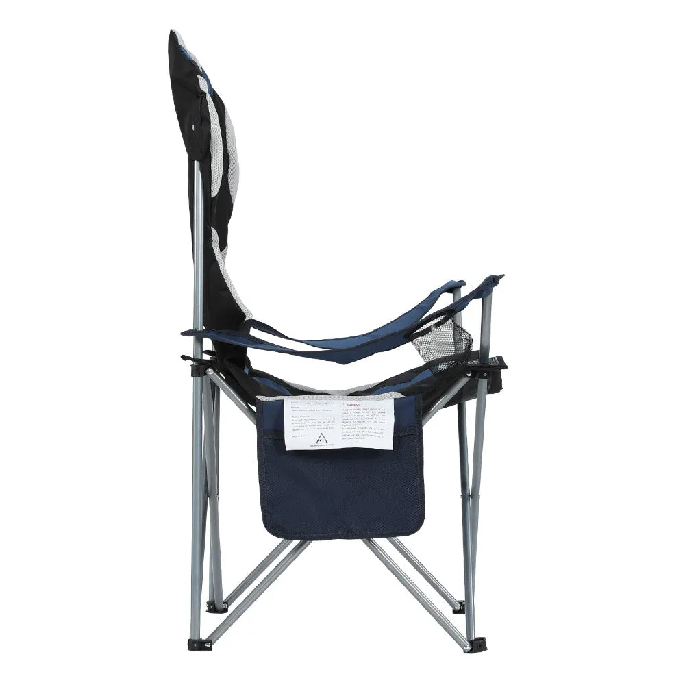 Weisshorn Portable Folding Camping Chairs with Drink Holder and Organizer - Set of 2