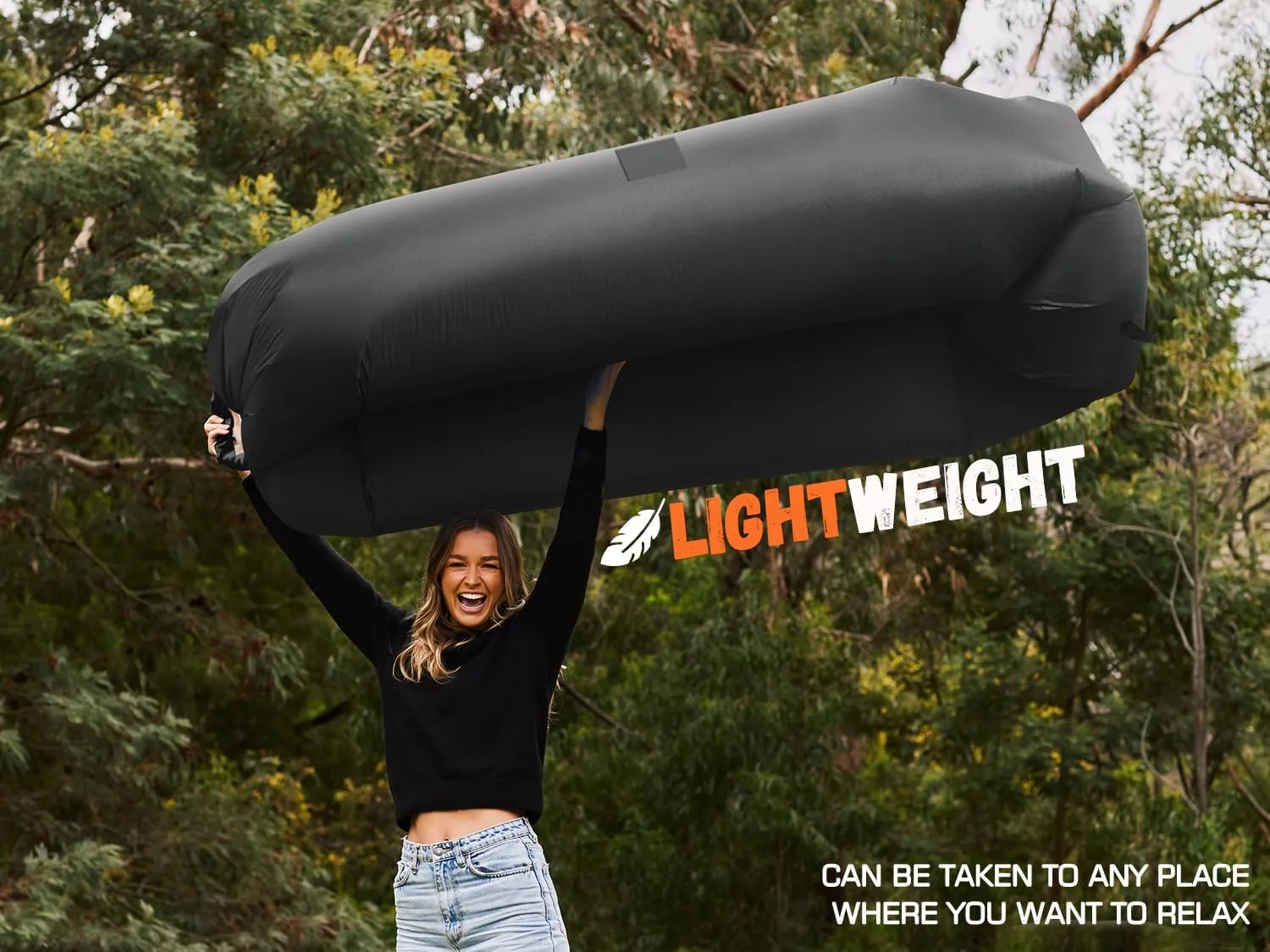 WEKAPO Inflatable Lounger Air Sofa Hammock-Portable,Water Proof& Anti-Air Leaking Design-Ideal Couch for Backyard Beach Traveling Camping Picnics & Music Festivals