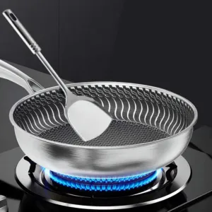 Whole Body Tri-Ply Stainless Steel Double-sided Frying Pan