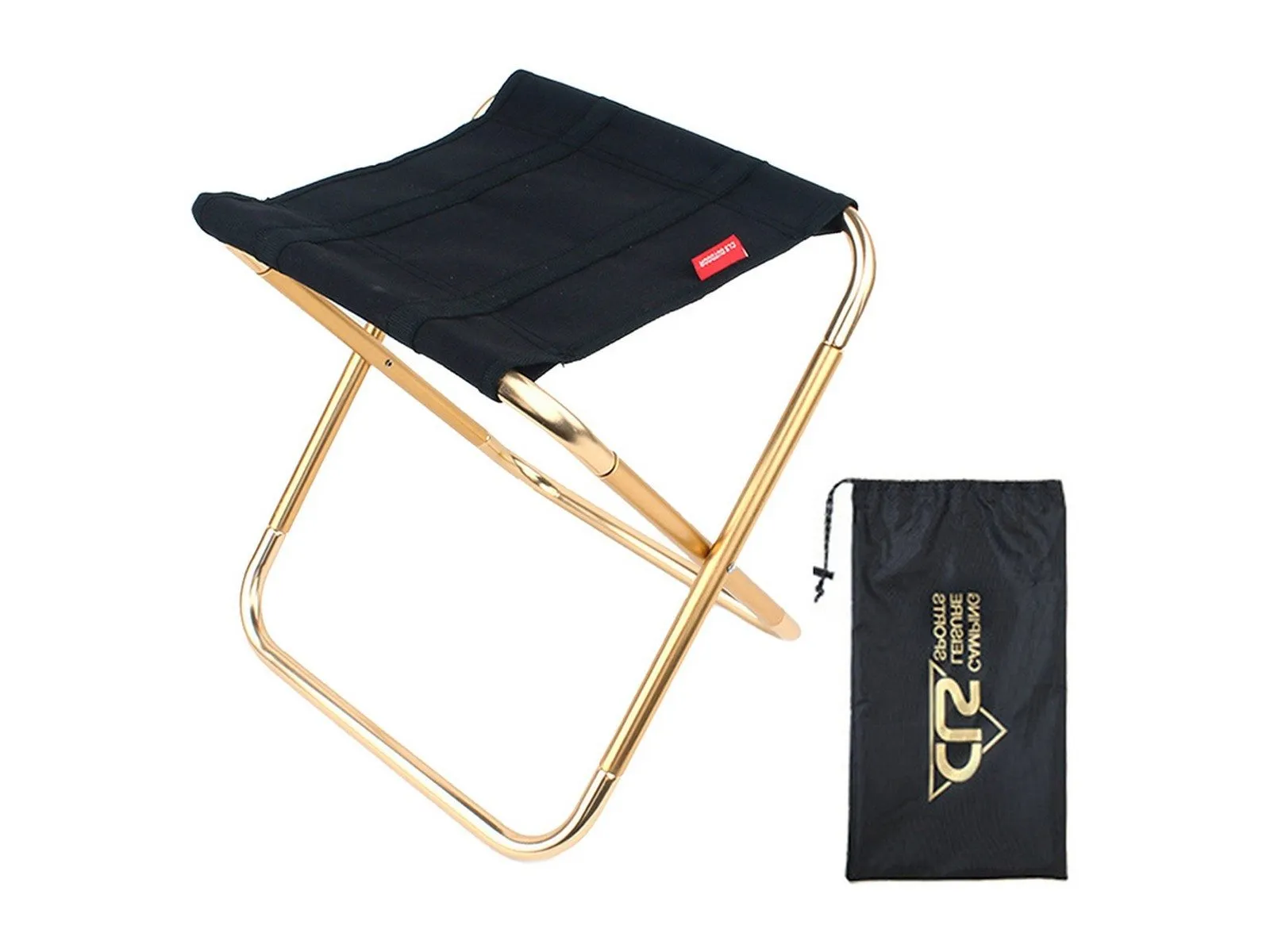 with Seat Camping Chair Portable Best variety Outdoor - Multi-purpose Storage Black Bag Stool Folding