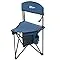 XL Quick Folding Tripod Stool with Backres, Fishing Camping Chair with Carry Strap