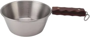 Yunseity Outdoor Frying Pan, Camping Frying Pan 2000ML Stainless Portable for Hiking